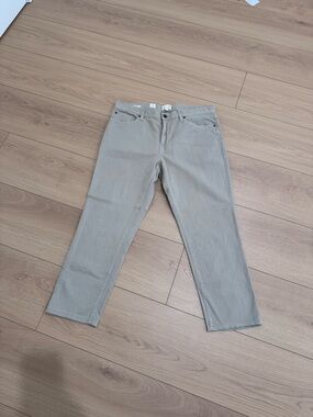 NWT Slim 5-Pocket Cotton Linen Pant in Manor Grey Size 34/30